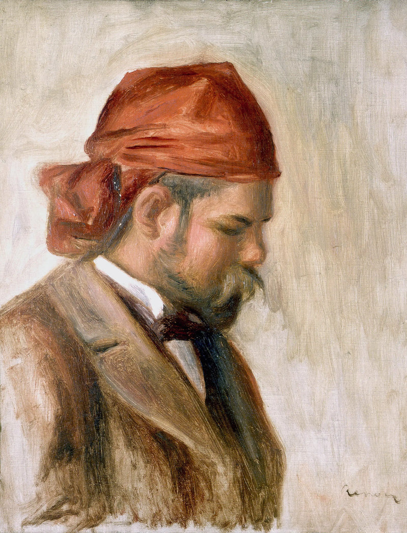 Ambroise Vollard med det røde tørklæde - Pierre-Auguste Renoir
