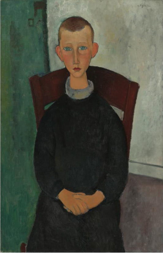 Reproduction du tableau « Le Fils du Concierge - Amedeo Modigliani » par Alpha Reproduktion en peinture à l’huile