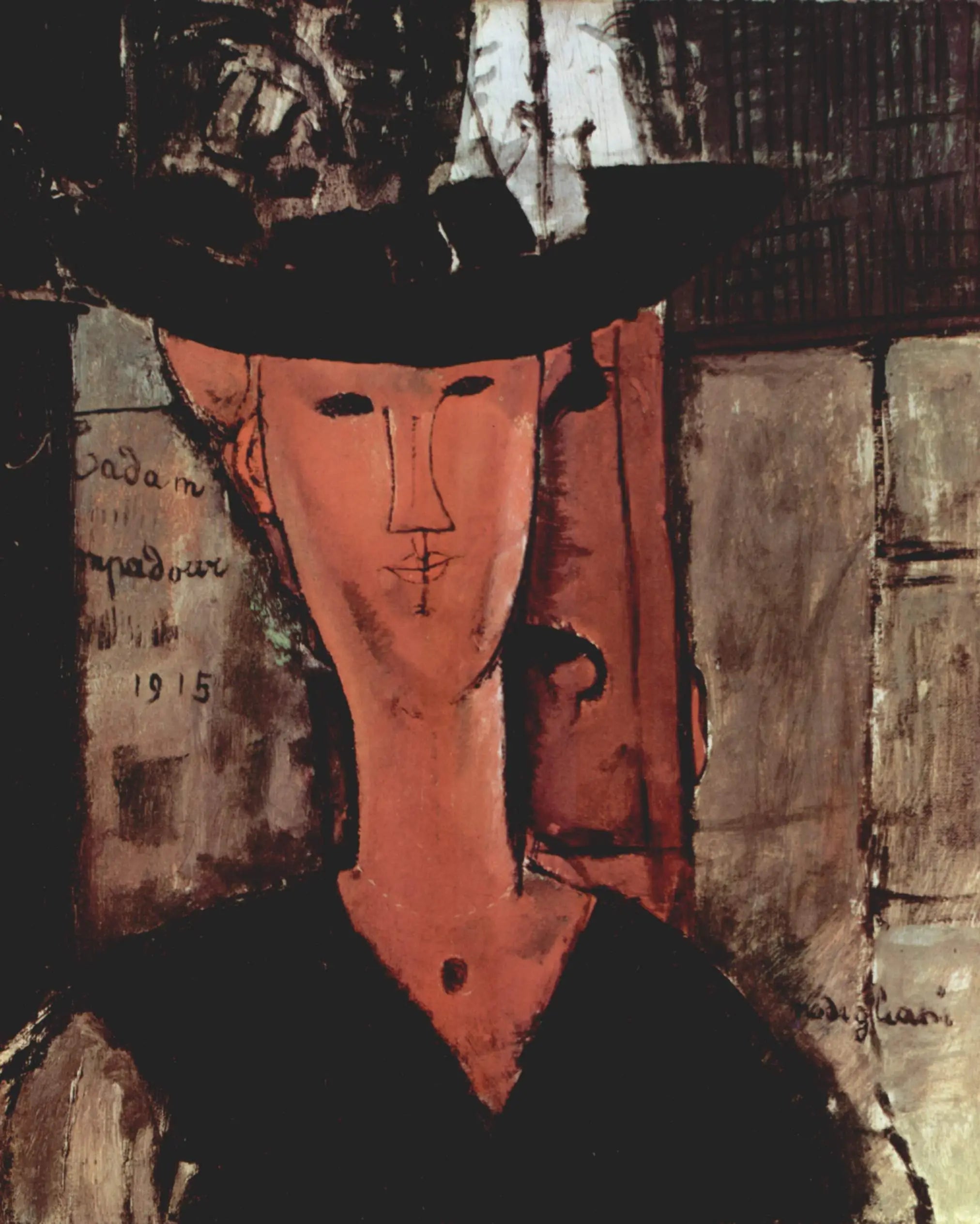 Reproduction du tableau « Madame Pompadour - Amedeo Modigliani » par Alpha Reproduction en peinture à l’huile