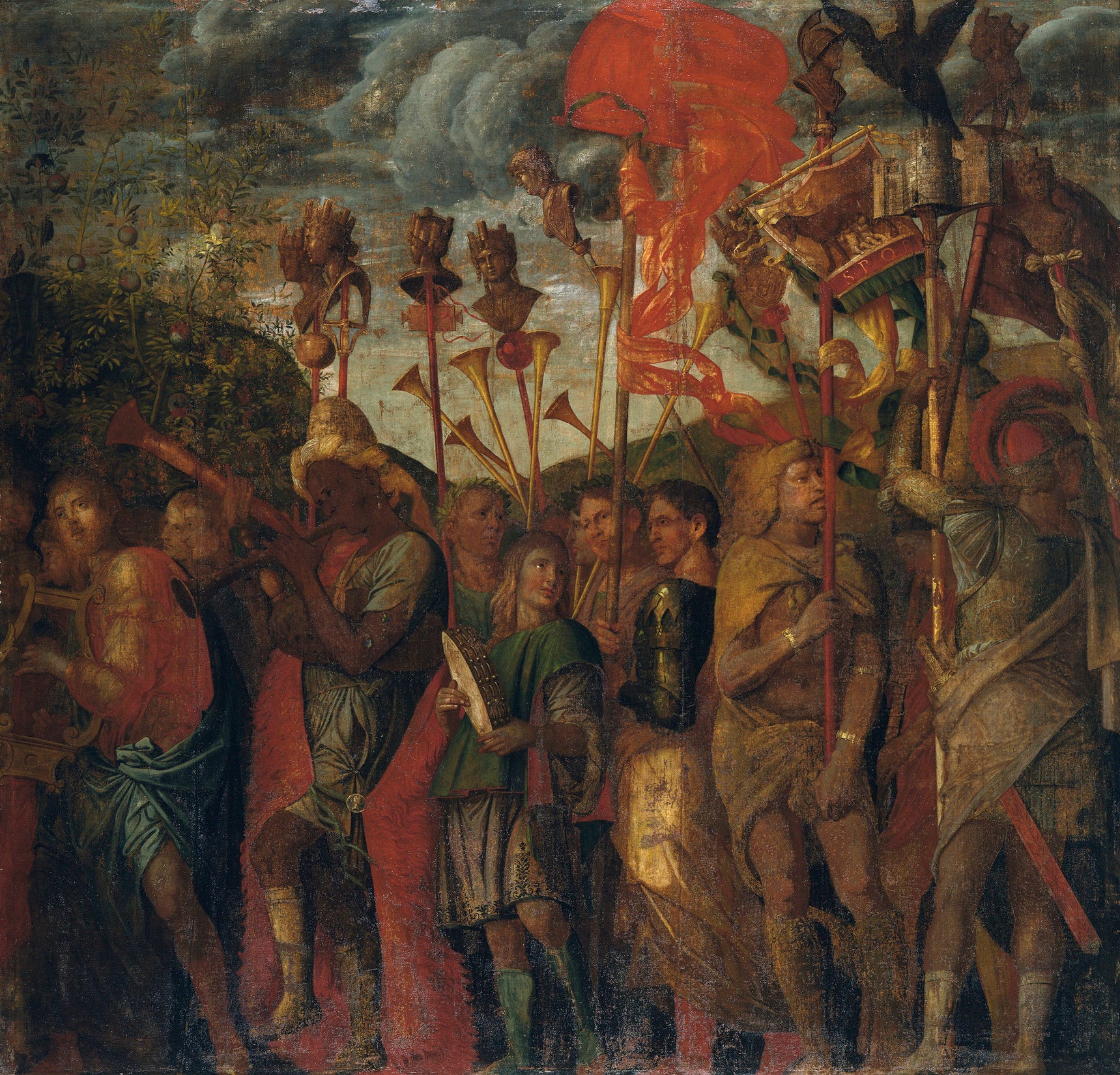 Les Triomphes de César : 8. Les Musiciens - Andrea Mantegna
