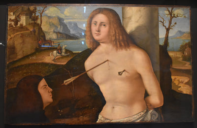 Saint Sébastien au donateur - Andrea Previtali