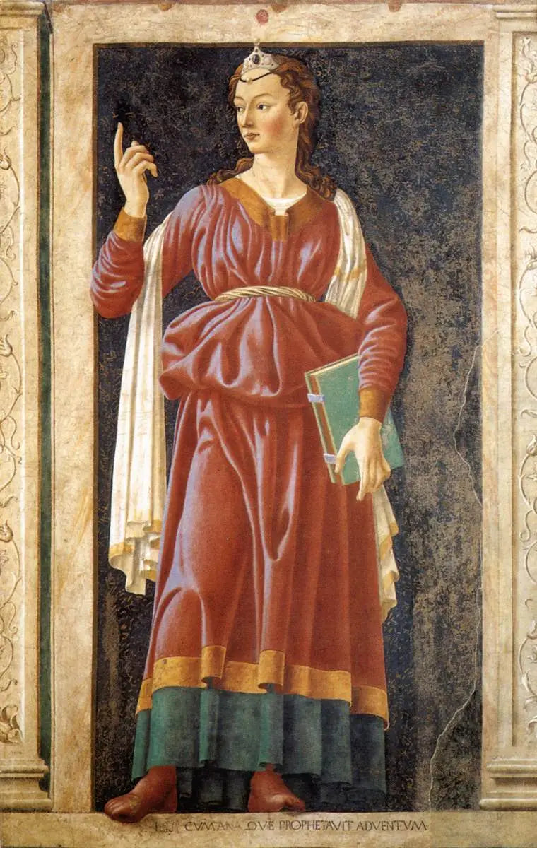 Personnages célèbres: la Sibylle de Cumes - Andrea del Castagno - Alpha Reproduction