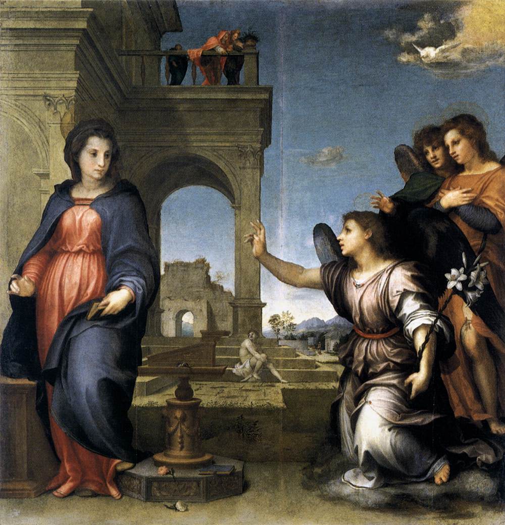 L'Annonciation à Marie - Andrea del Sarto