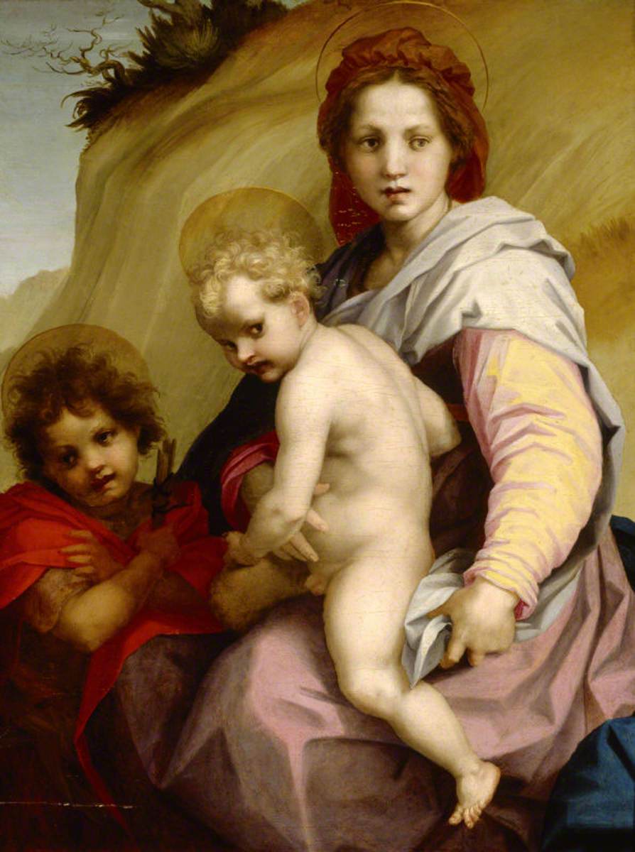 La Vierge à l'Enfant avec le petit Jean (La Madone des « Frites ») - Andrea del Sarto