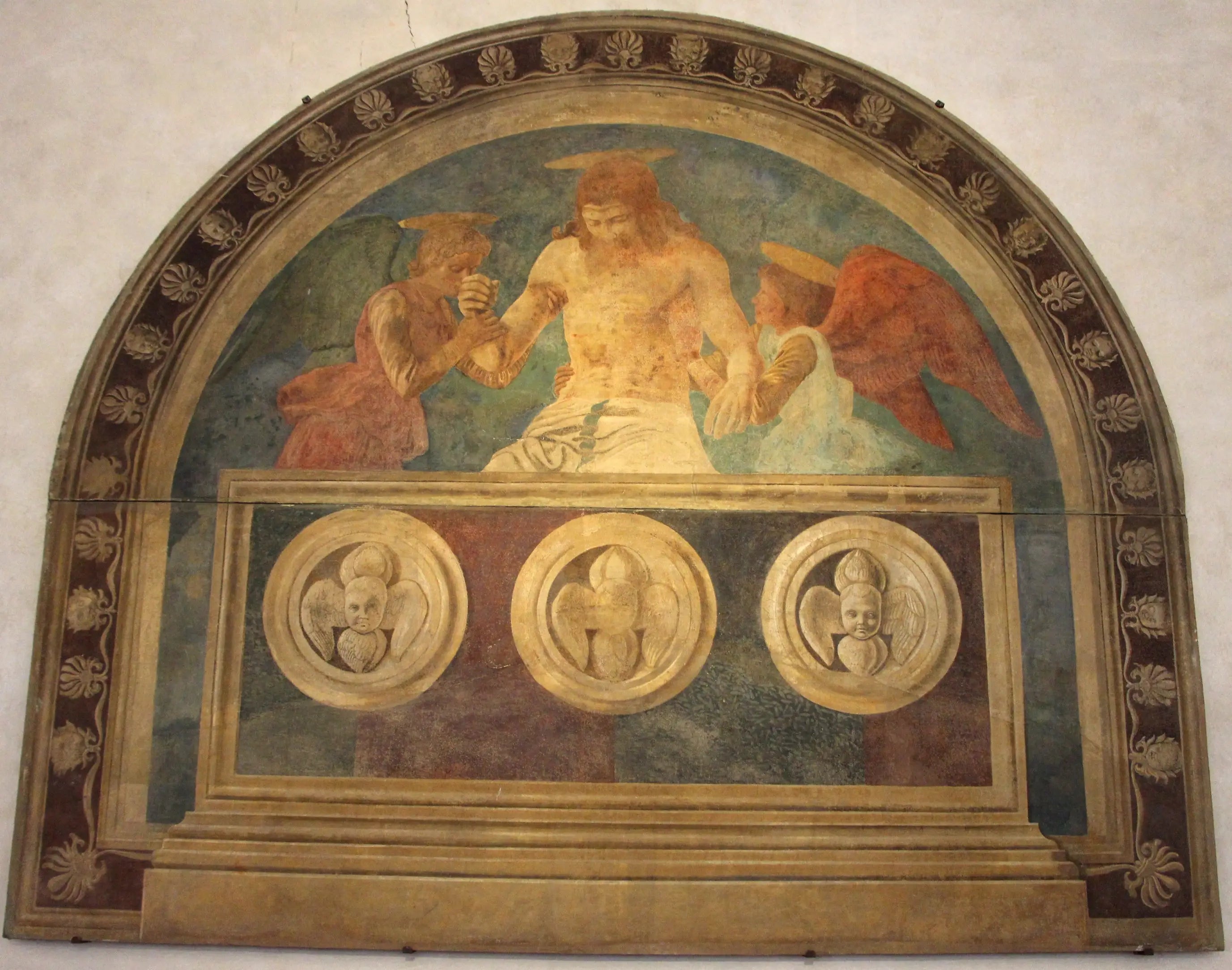 Le Christ au sépulcre avec deux anges - Andrea del Castagno - Alpha Reproduction