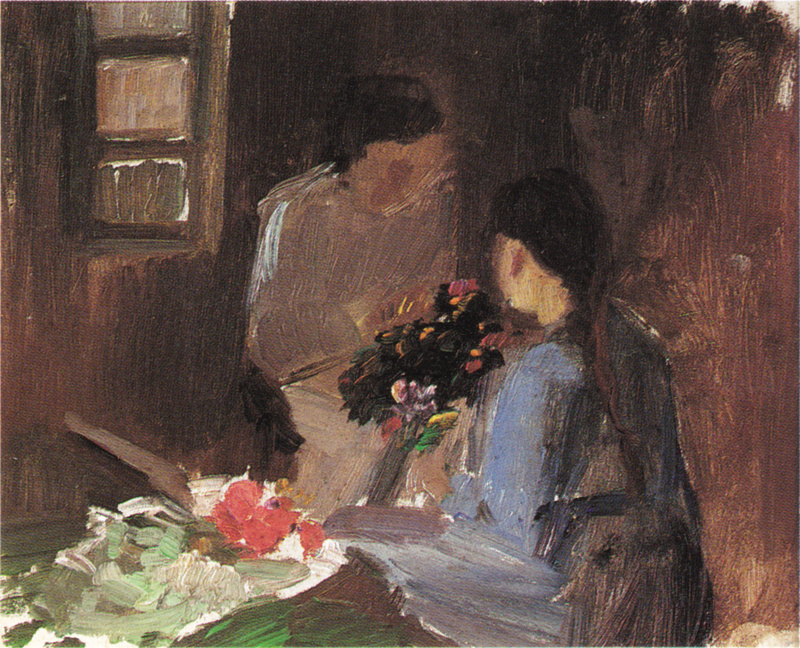 Sammensætning af buketter - Anna Ancher
