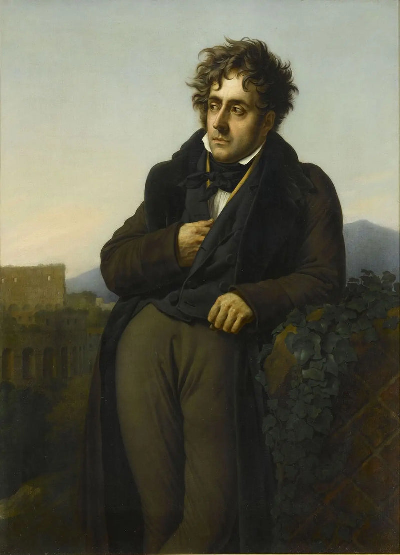 Portrait de Chateaubriand méditant sur les ruines de Rome - Anne-Louis Girodet