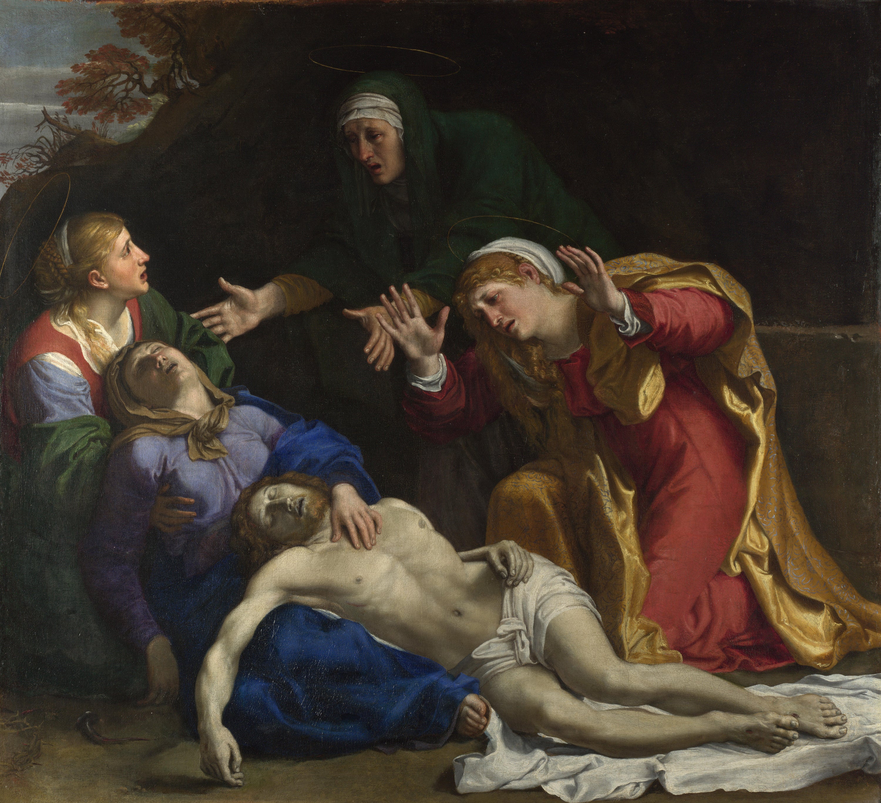 Le Christ mort pleuré (« Les Trois Maries ») - Annibale Carracci