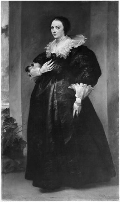 Portrait de dame (seconde épouse de Sebastiaen van Leerse) - Antoine van Dyck