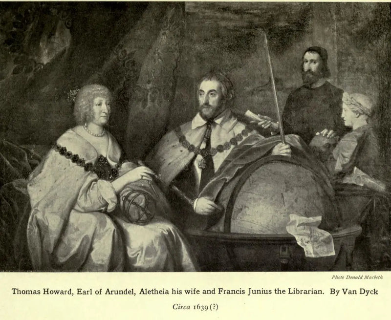 Thomas Howard, 2. greve af Arundel (1585-1646) og hans kone Lady Alethea Talbot, grevinde af Arundel (ca. 1590-1654) med måske Francis Junius (1589-1677) eller William Petty - Antoine van Dyck