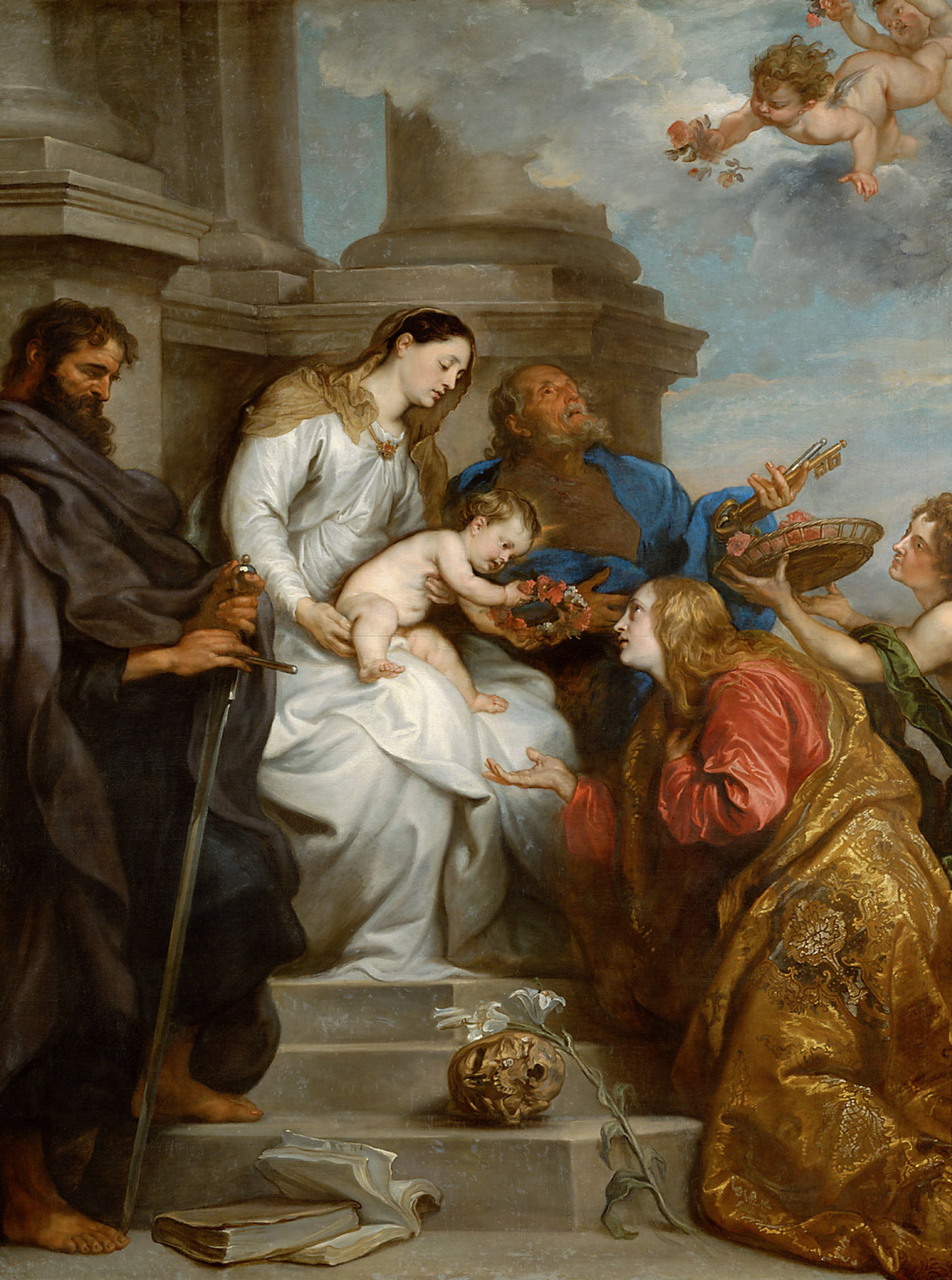 Couronnement de sainte Rosalie - Antoine van Dyck