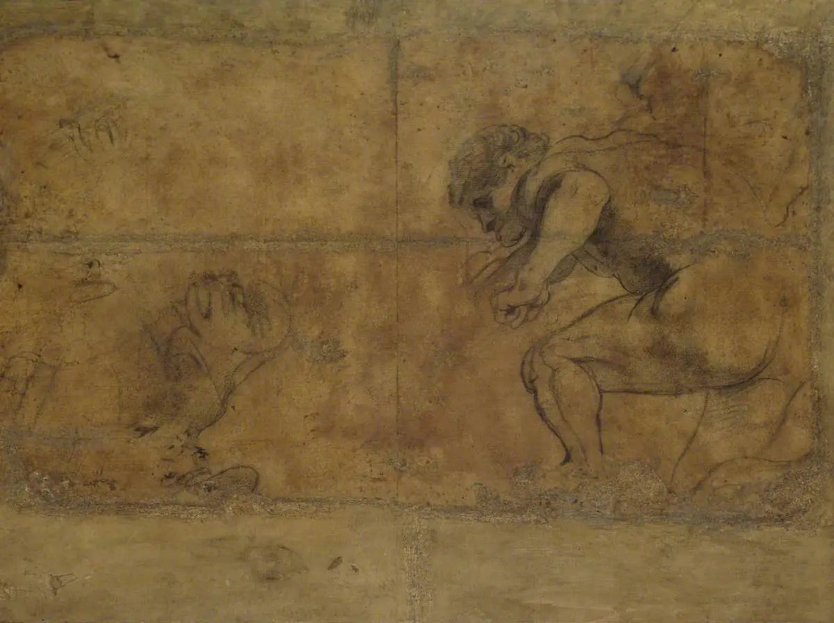 Études pour « Le Martyre de saint Sébastien » (verso) - Antoine van Dyck - Alpha Reproduction