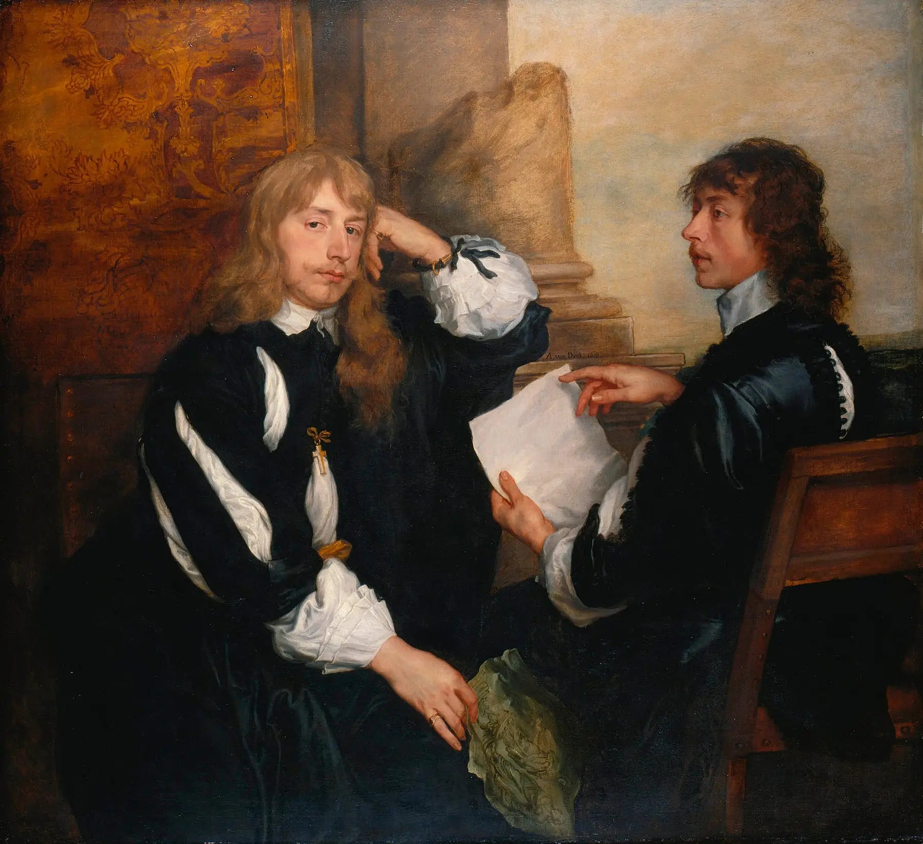 Thomas Killigrew et William Lord Crofts (?) - Antoine van Dyck - Alpha Reproduction
