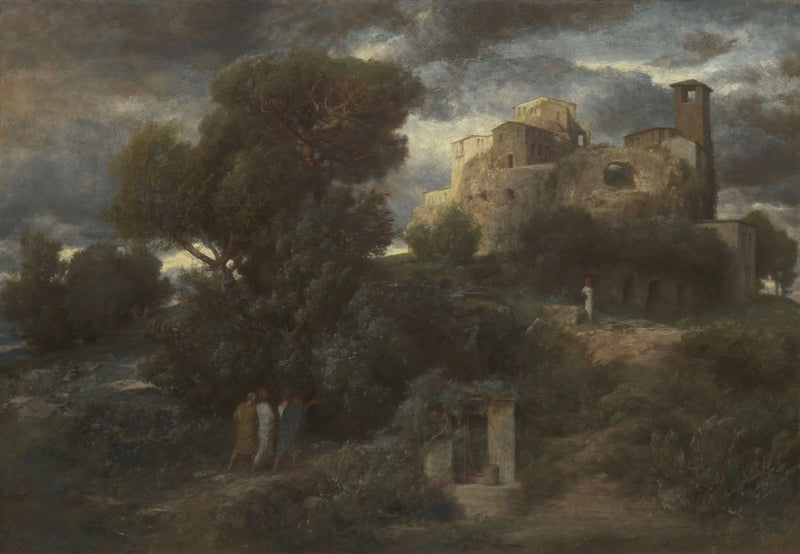 Emmaus-vandringen - Arnold Bøcklin