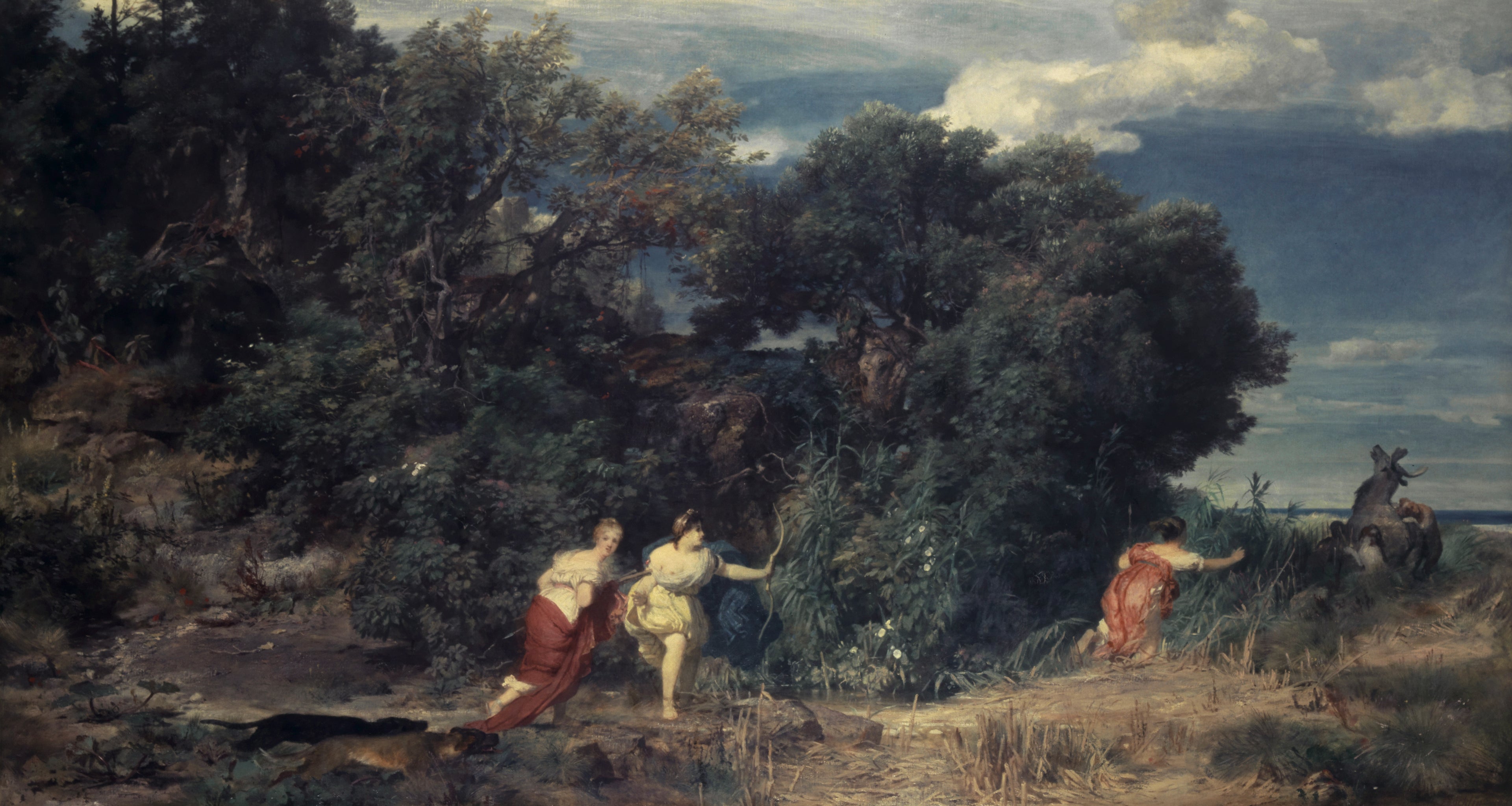 La chasse de Diane - Arnold Böcklin