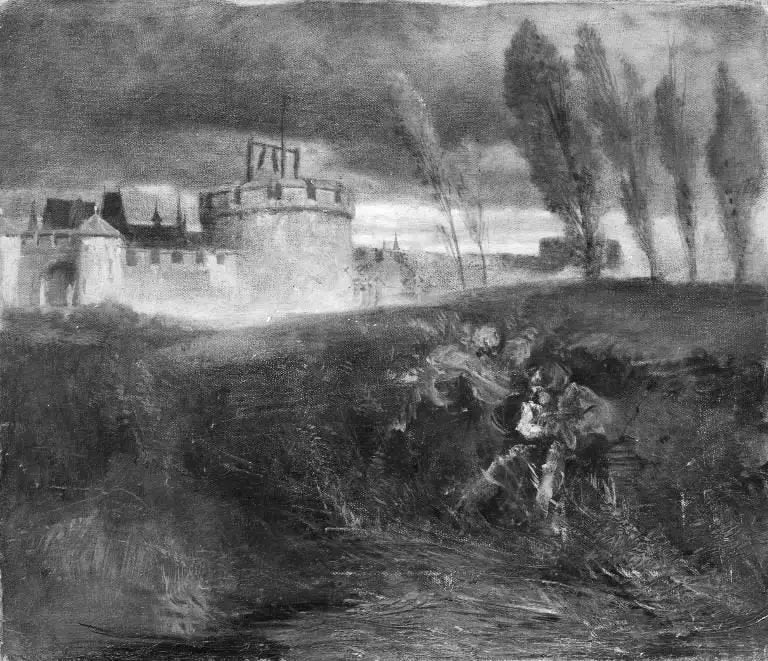 Paysage avec château - Arnold Böcklin - Alpha Reproduction