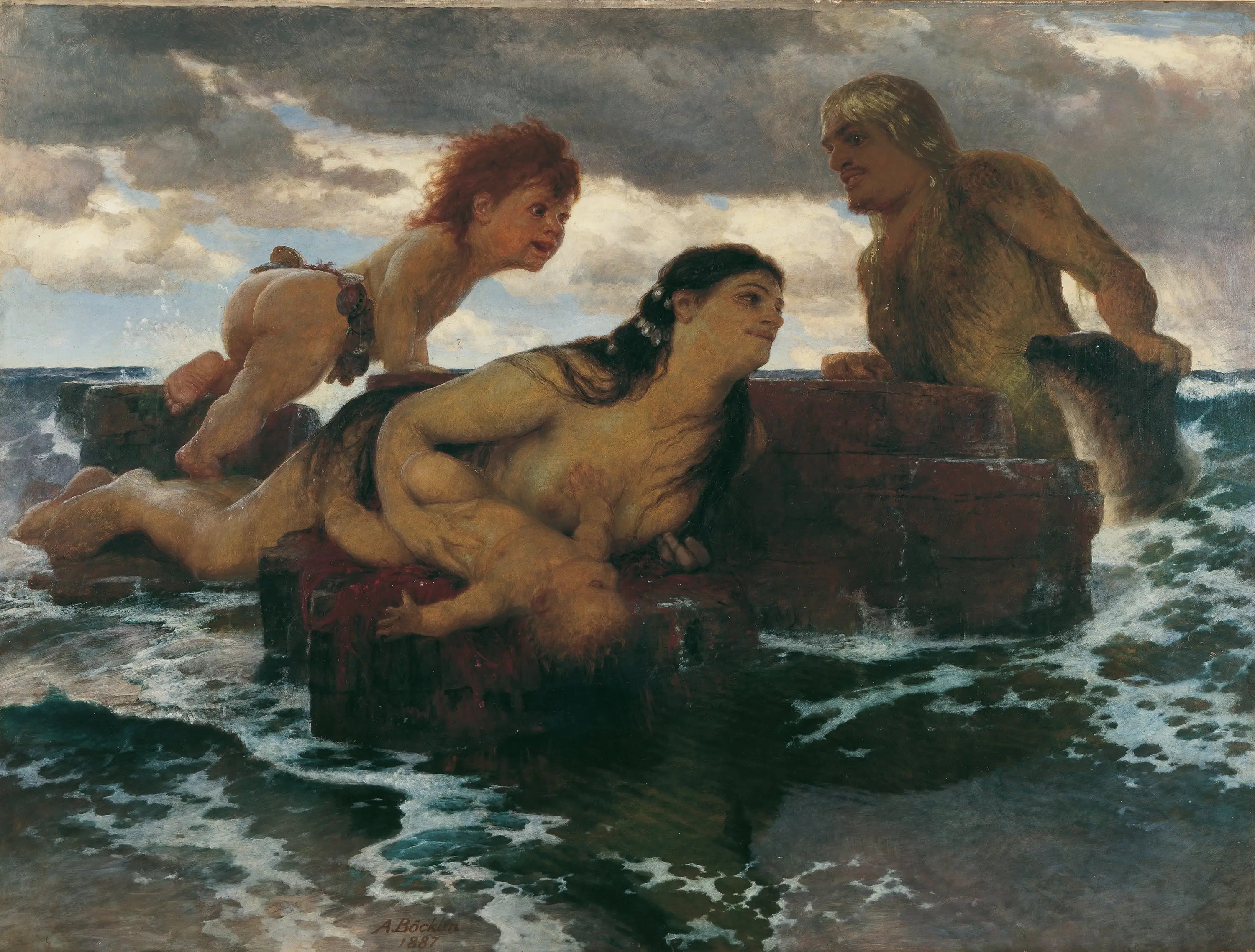 Idylle de la mer - Arnold Böcklin - Alpha Reproduction