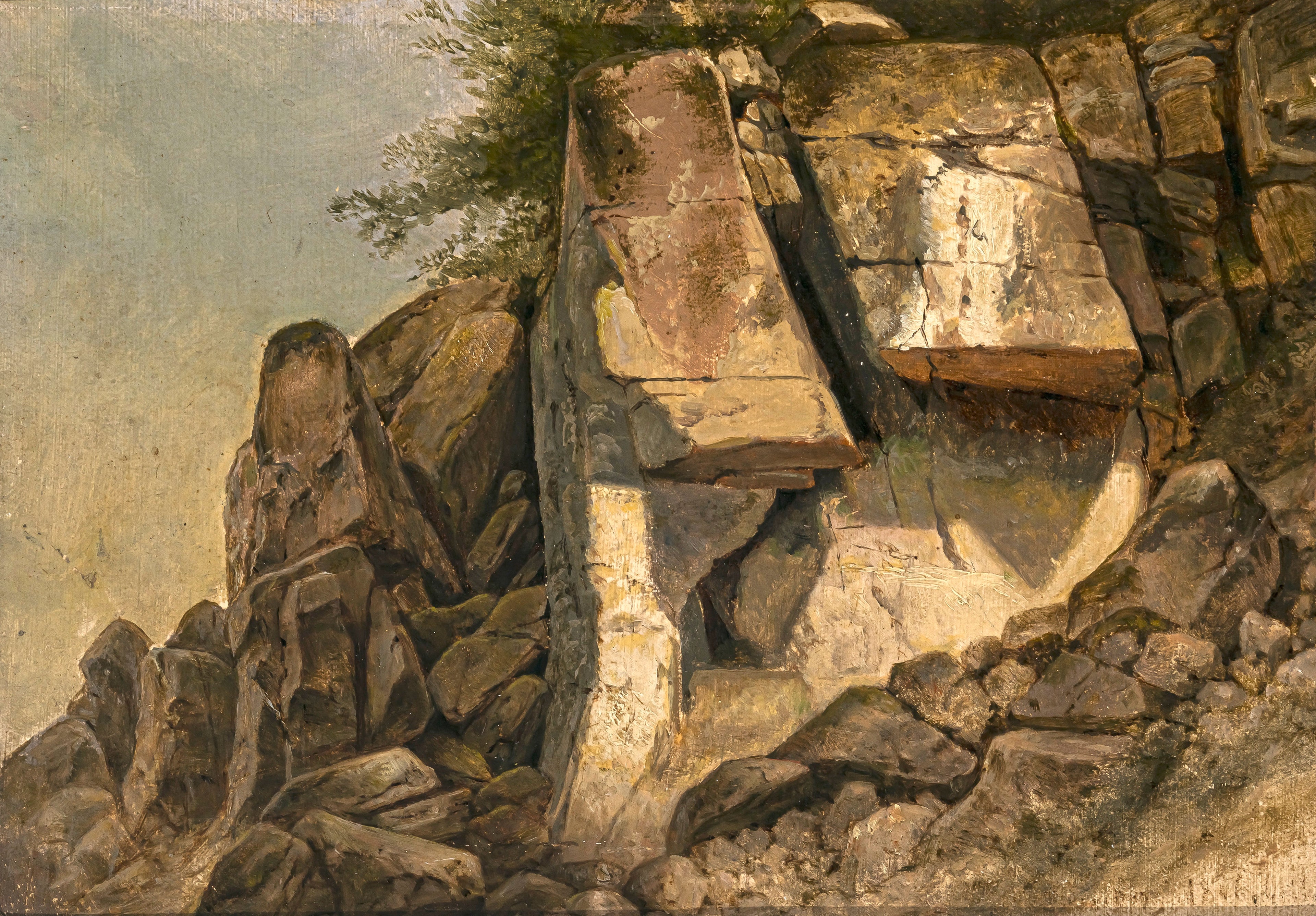 Étude des roches - Arnold Böcklin