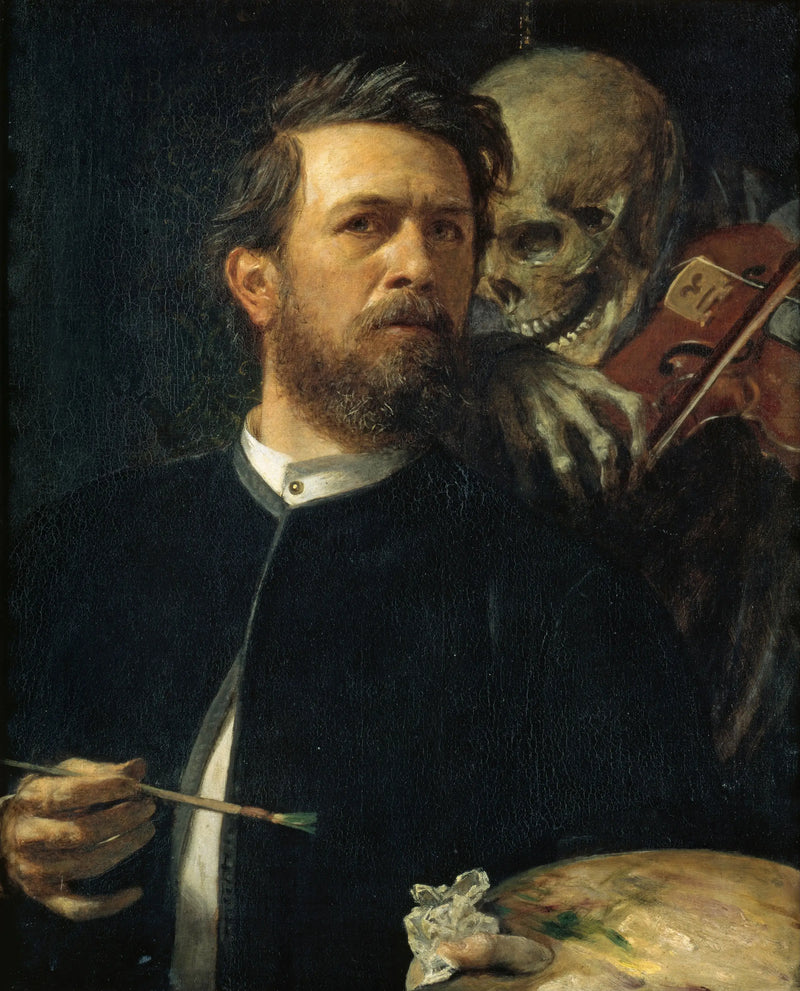 Selvportræt med Døden, der spiller violin - Arnold Böcklin