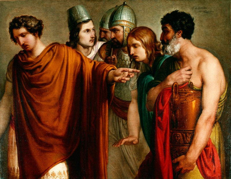 La mort d'Abradate - Francesco Hayez