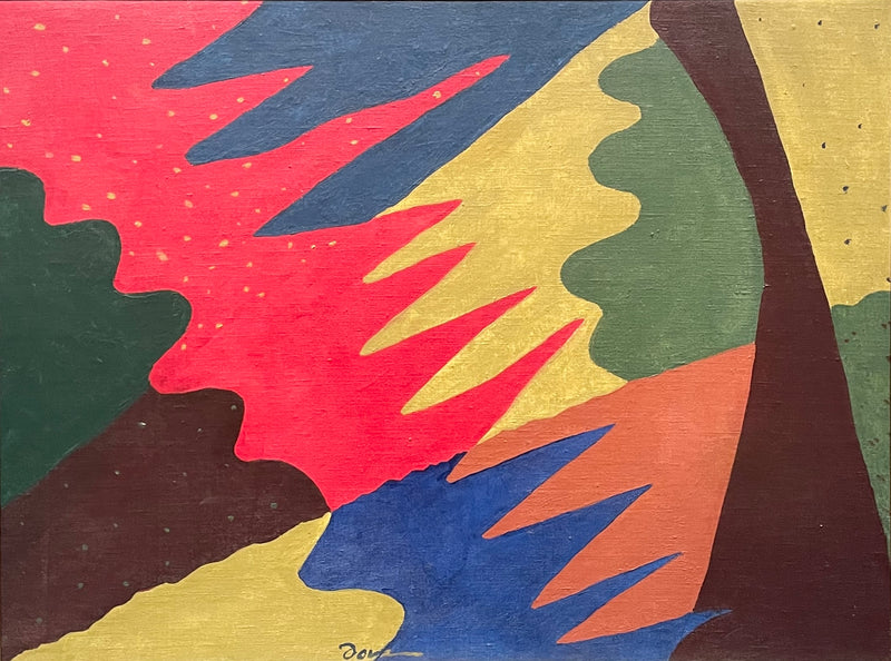 Espace divisé par un motif linéaire - Arthur Dove