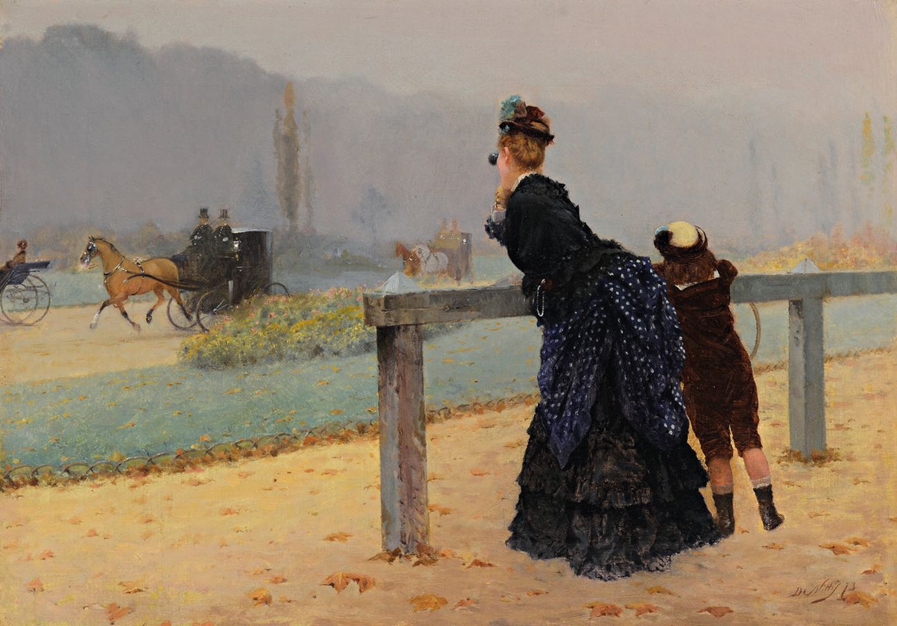 Au Bois de Boulogne Paris - Giuseppe De Nittis - Alpha Reproduction