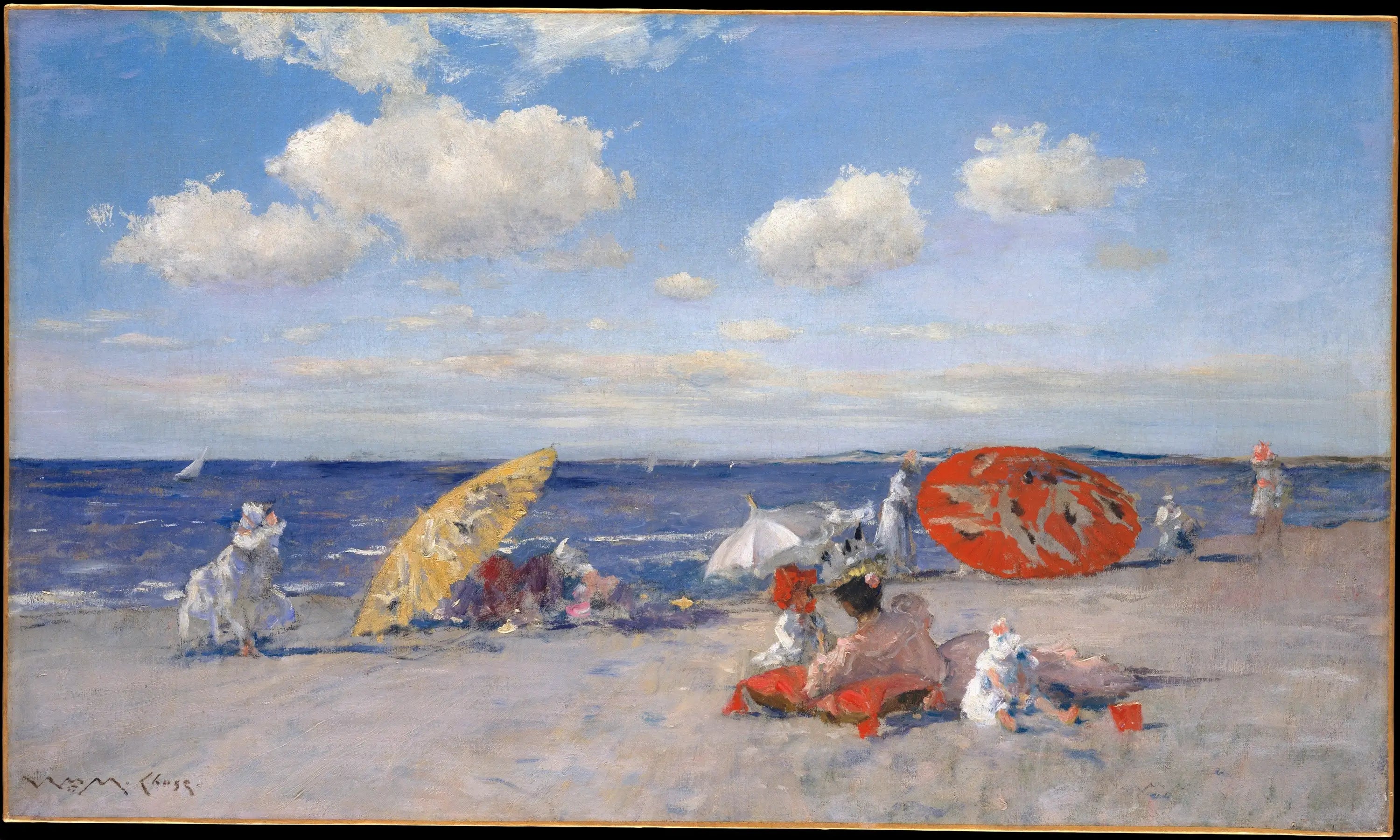 Au bord de la mer - William Merritt Chase - Alpha Reproduction