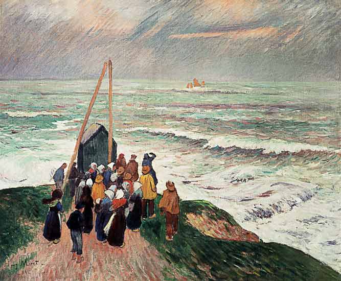 Ventetid på fiskernes tilbagevenden - Henry Moret