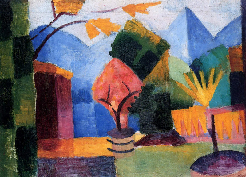 Have ved Thuner-søen af August Macke - August Macke