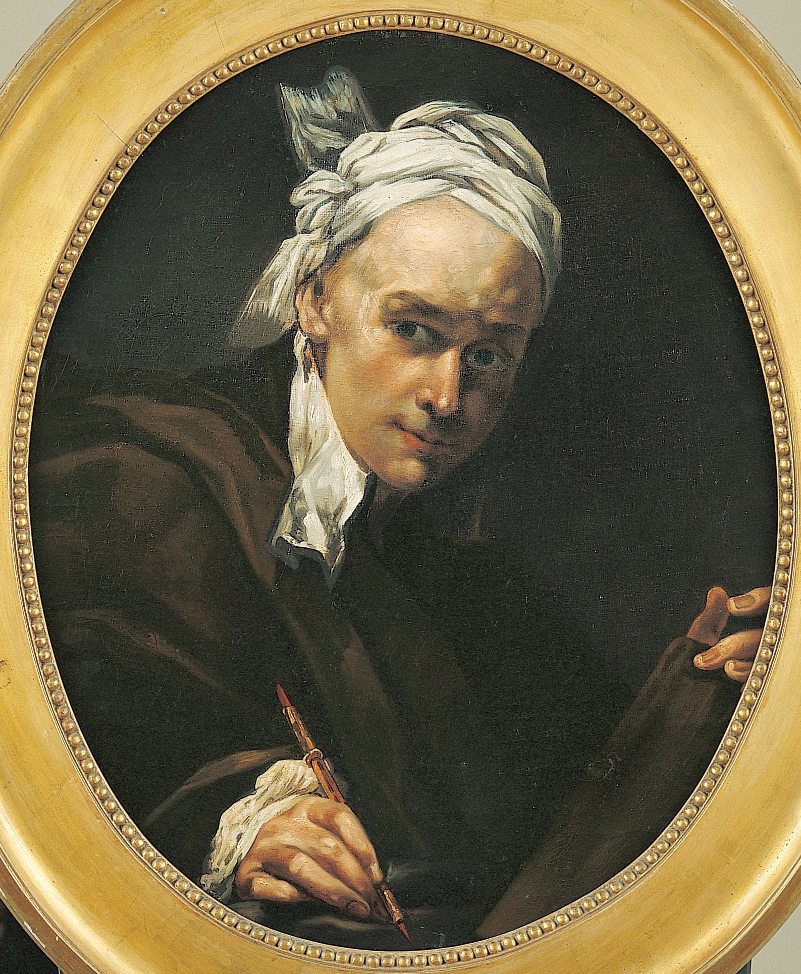 Selfstporträt - Giuseppe Maria Crespi image 1 copie peinte à la main à l’huile