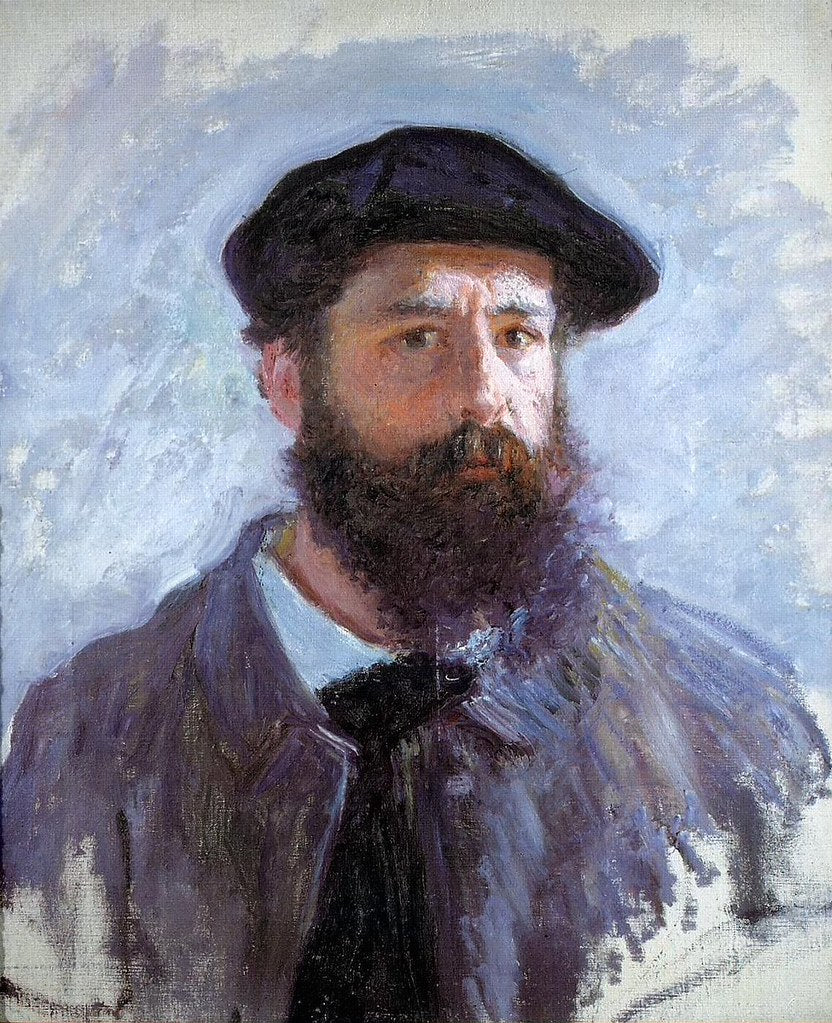 Selvportræt med baret - Claude Monet