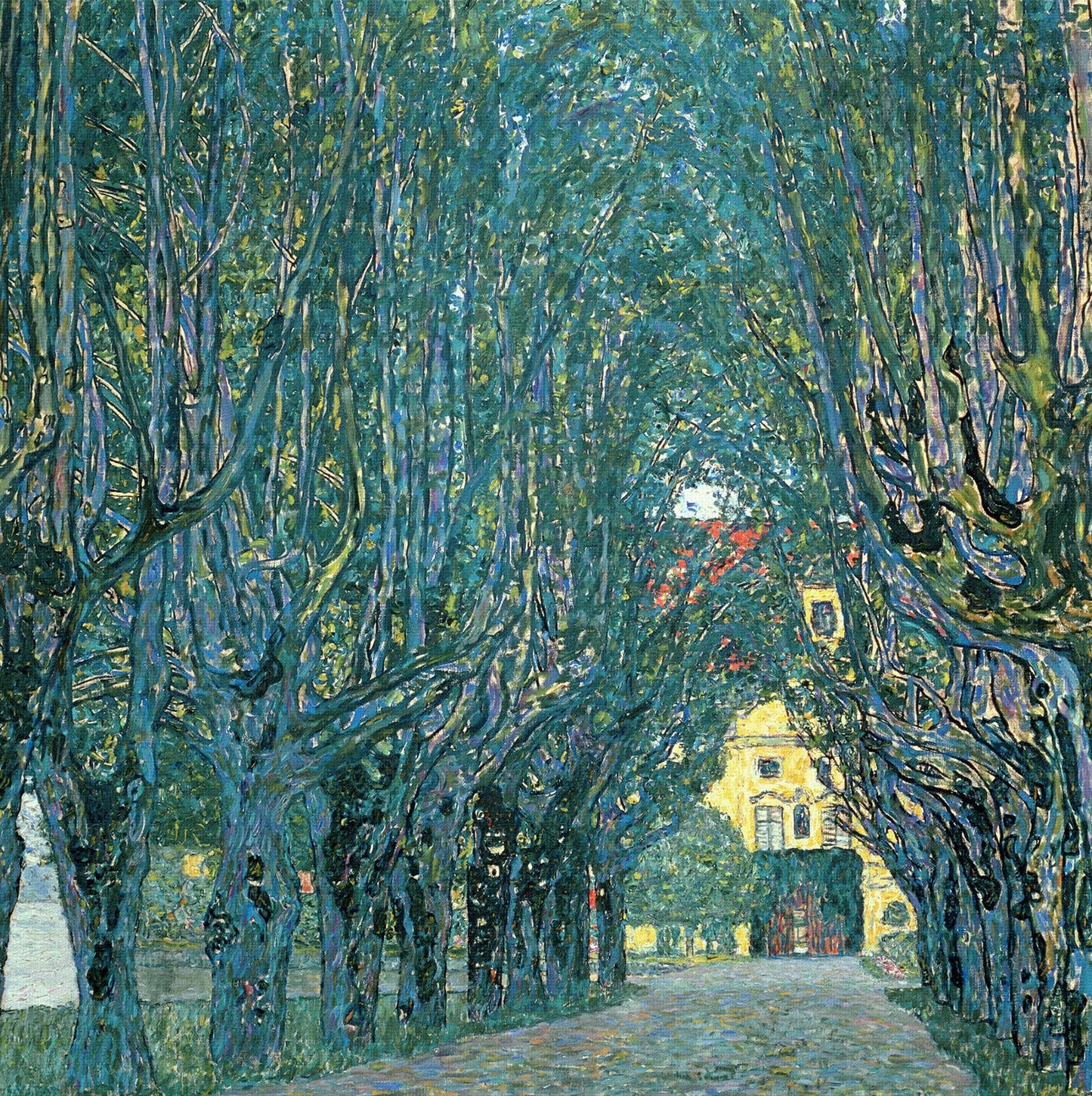 🌳✨ Allé i parken ved Schloss Kammer – Gustav Klimt (1912)