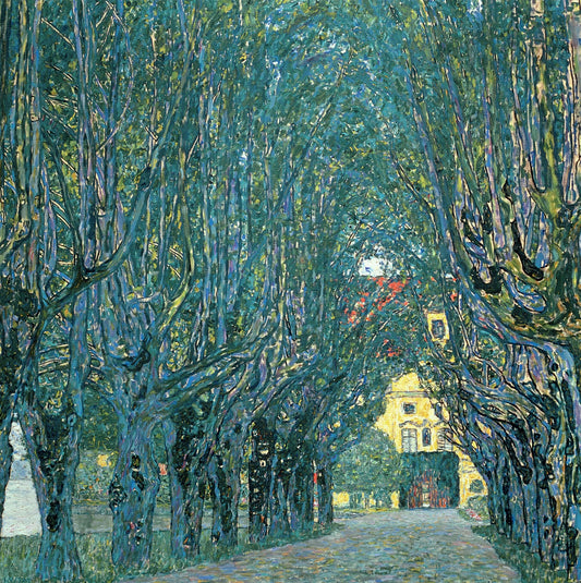 🌳✨ Allé i parken ved Schloss Kammer – Gustav Klimt (1912)