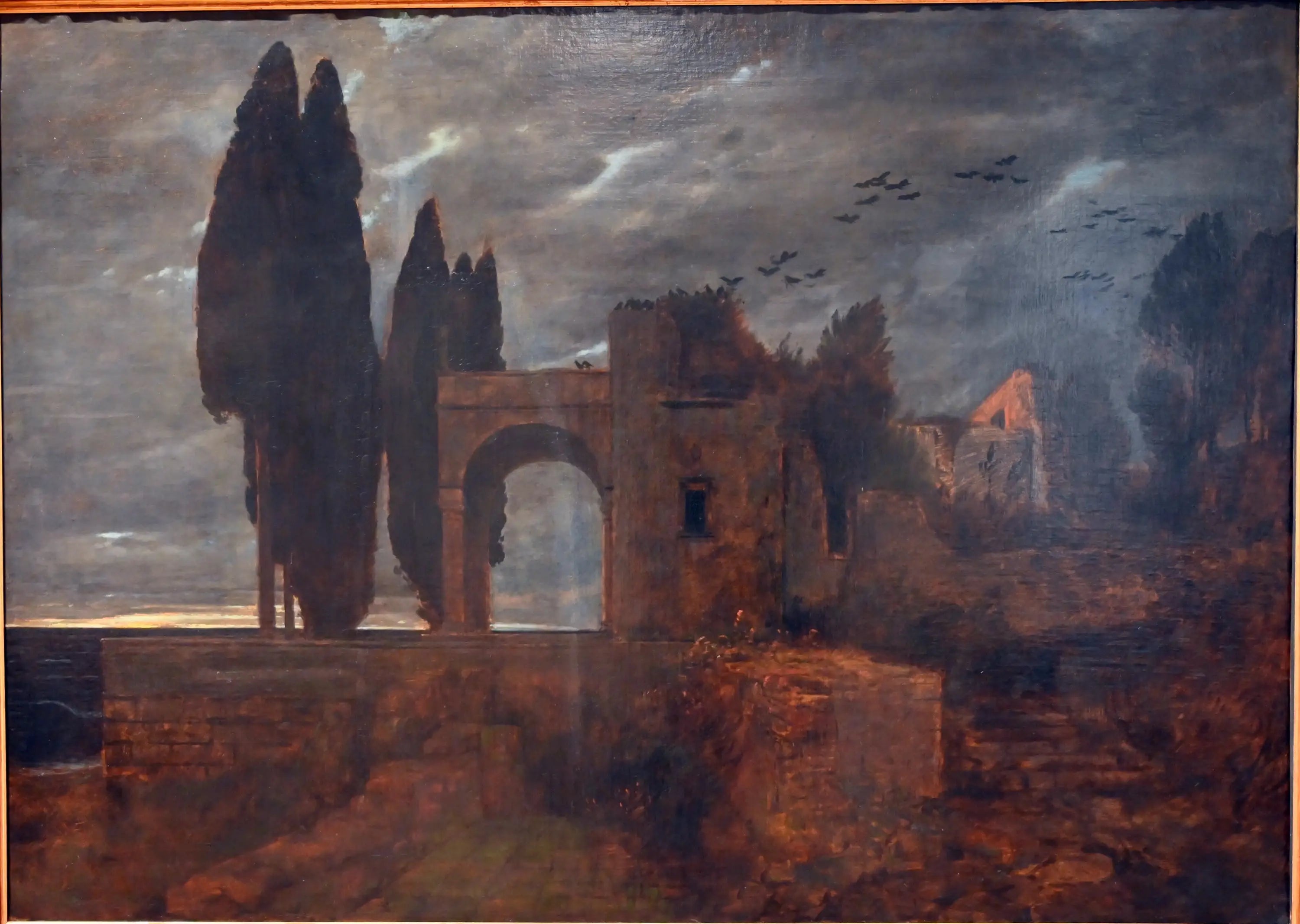 Ruine de Villa près de la mer - Arnold Böcklin - Alpha Reproduction
