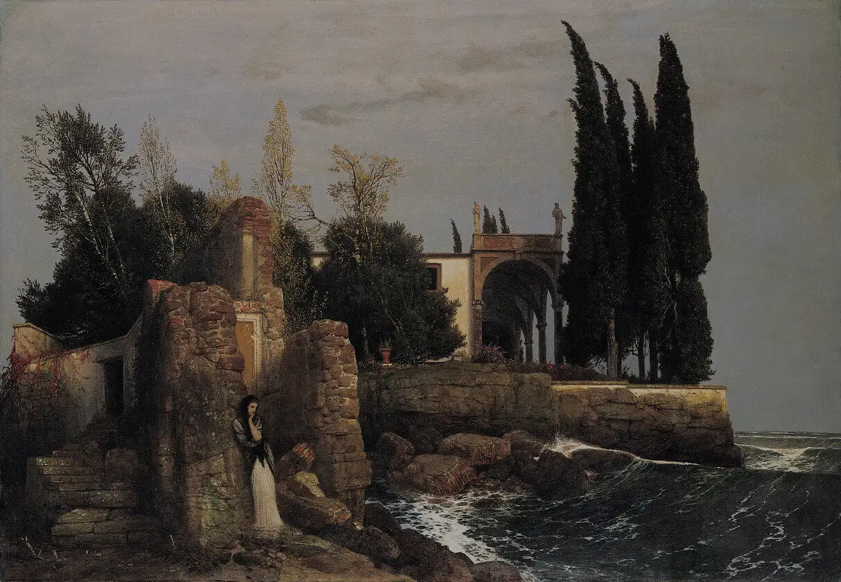 Villa au bord de la mer - Arnold Böcklin - Alpha Reproduction