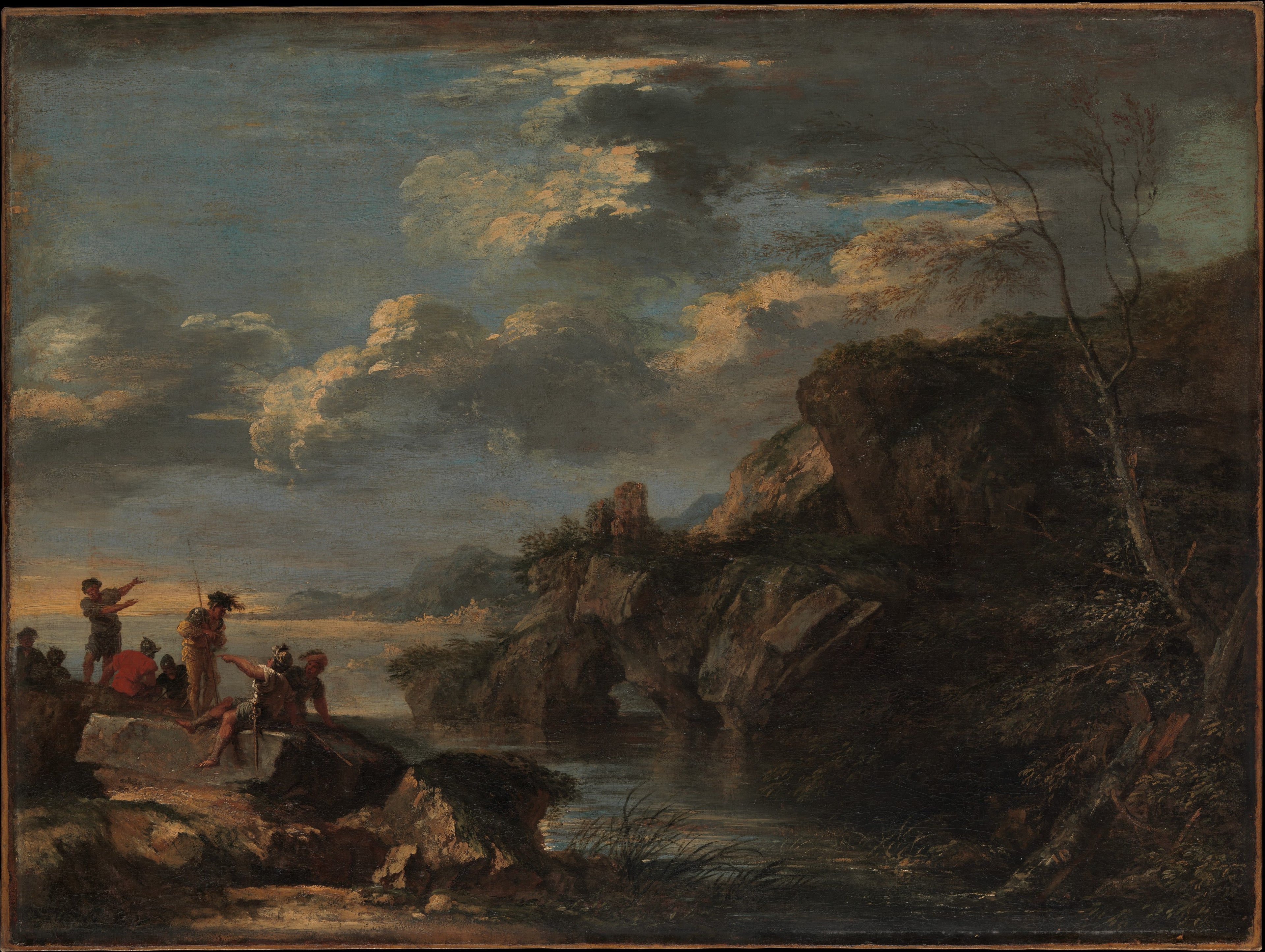 Des bandits sur une côte rocheuse - Salvator Rosa