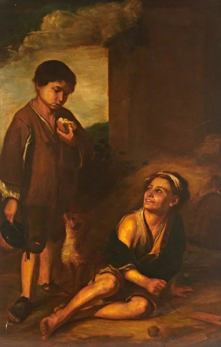 Drengenes tigger - Bartolomé Esteban Murillo