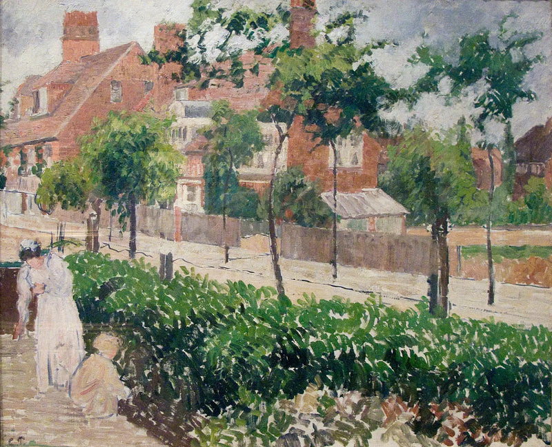 Bath Road, London, (skitse) - Camille Pissarro