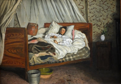 Reproduction du tableau « L'Ambulance improvisée - Frédéric Bazille » par Alpha Reproduction en peinture à l’huile