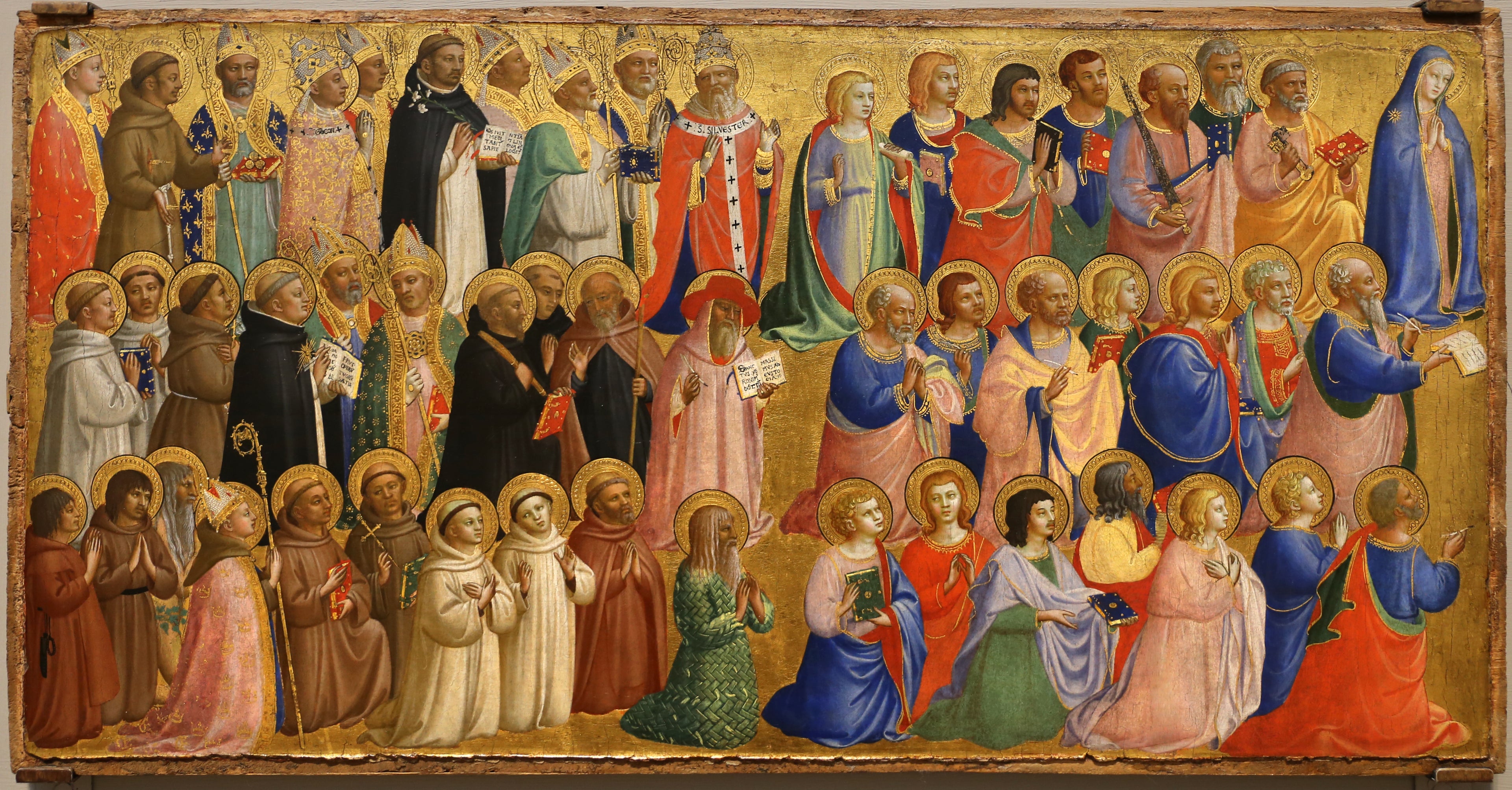 La Vierge Marie avec les apôtres et d'autres saints - Fra Angelico