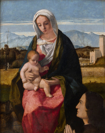 Vierge à l’Enfant et donateur - Giovanni Bellini - Alpha Reproduction