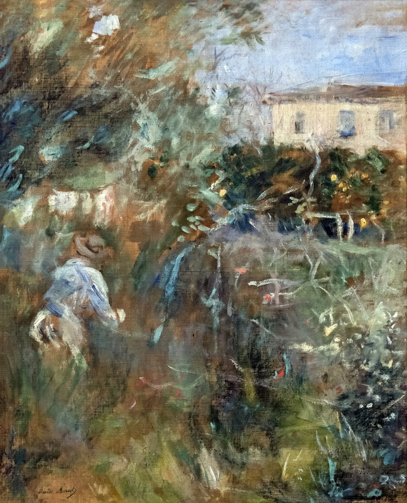 Kvinde i haven (villa Arnulphi i Nice) - Berthe Morisot
