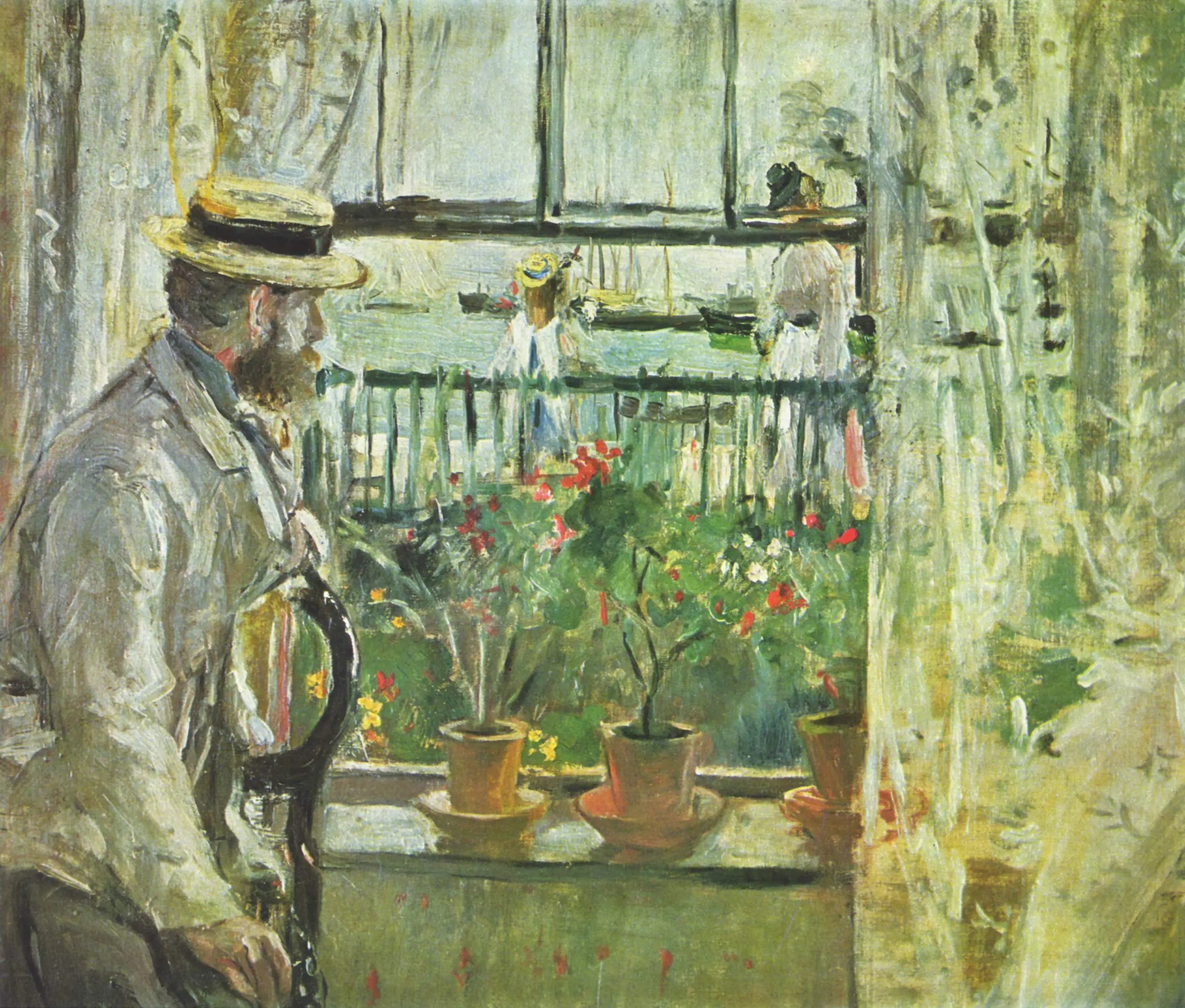 Reproduction du tableau « Eugène Manet à l'île de Wight - Berthe Morisot » par Alpha Reproduction en peinture à l’huile