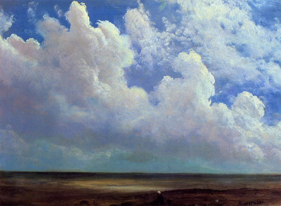Scène de plage - Albert Bierstadt