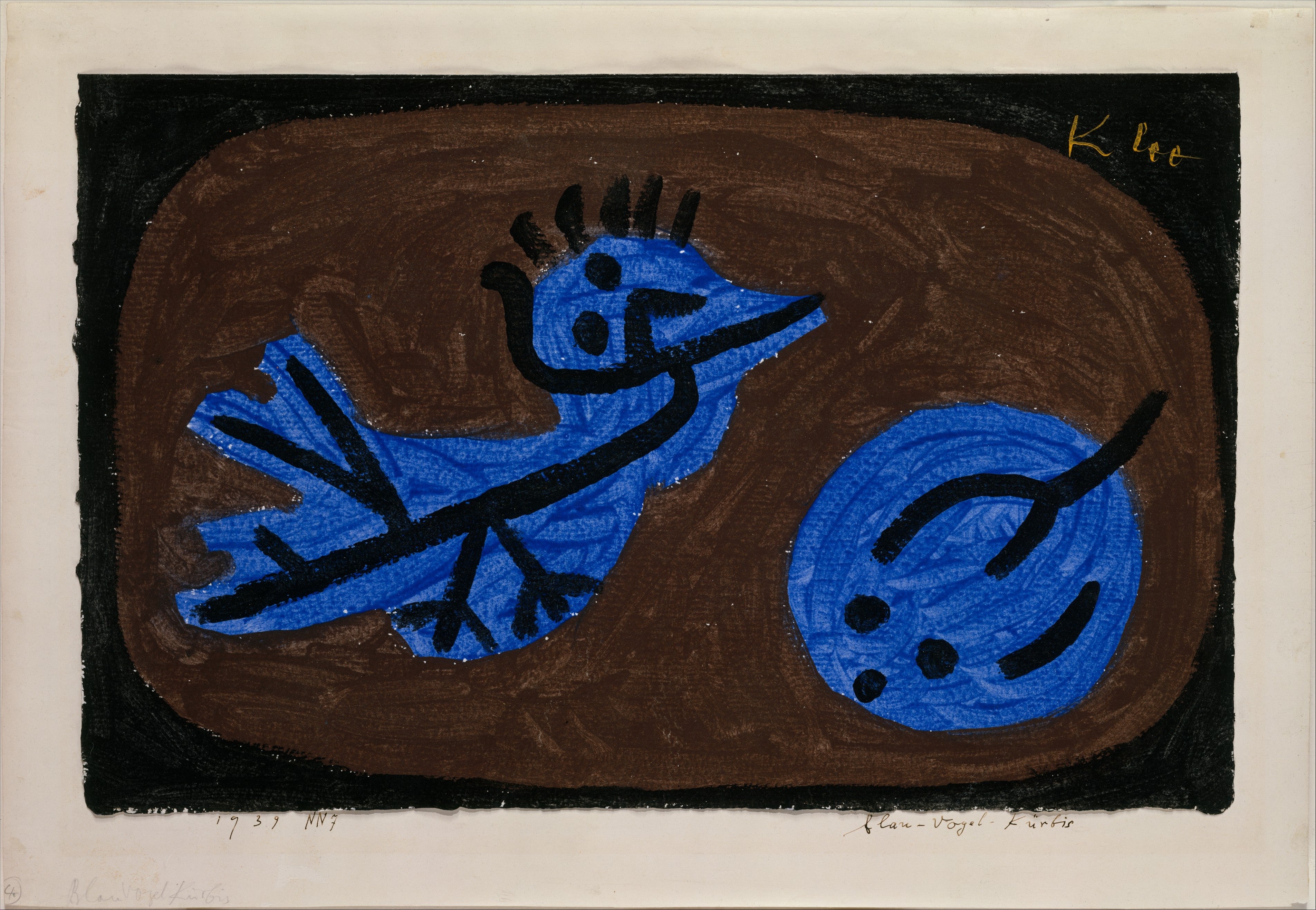 Blåfugl-græskar - Paul Klee