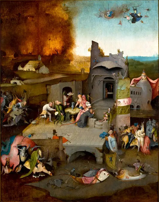 Sankt Antonii fristelse. - Hieronymus Bosch