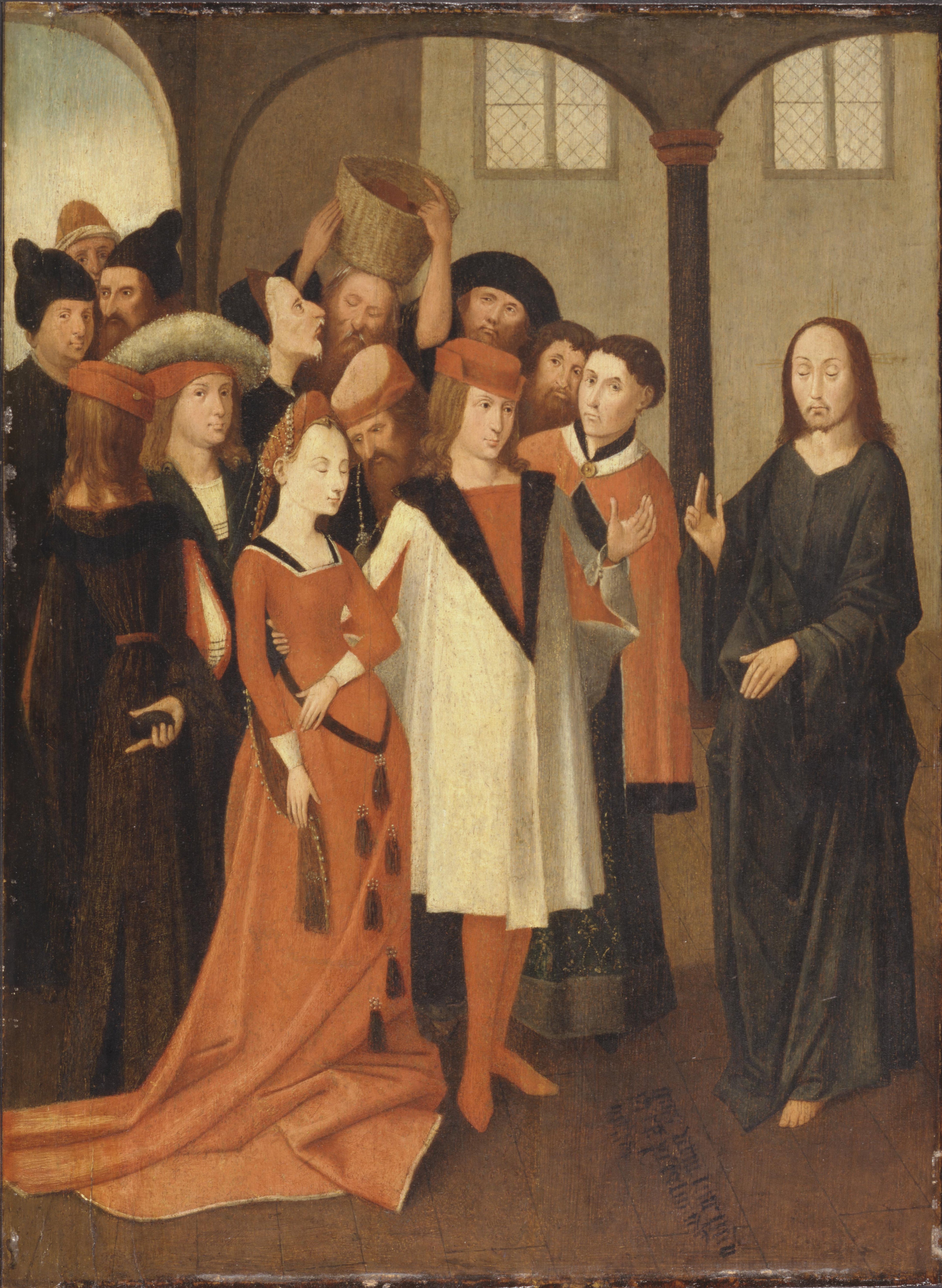 Kristus og den voksne kvinde - Hieronymus Bosch