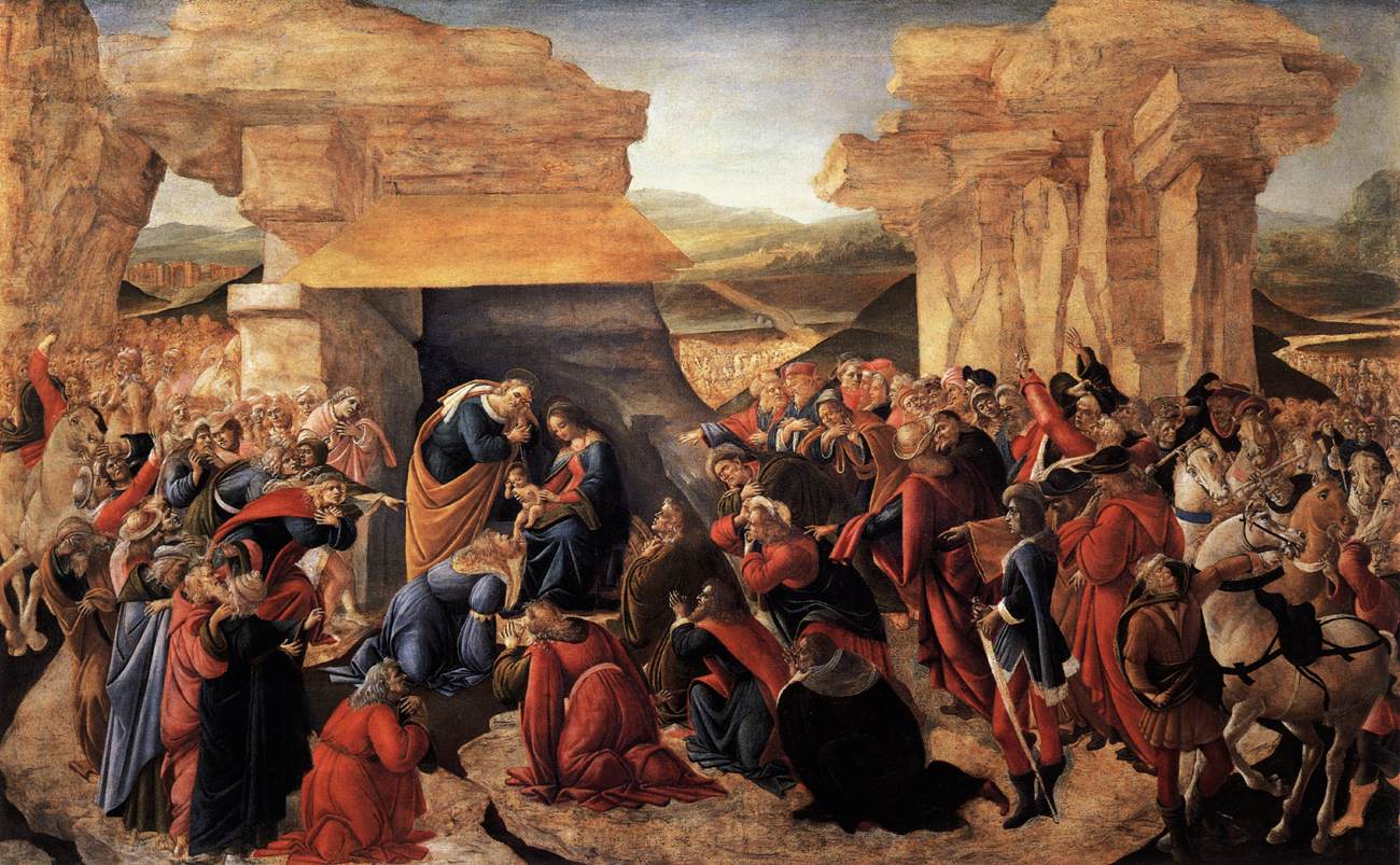 De hellige tre kongers tilbedelse - Sandro Botticelli