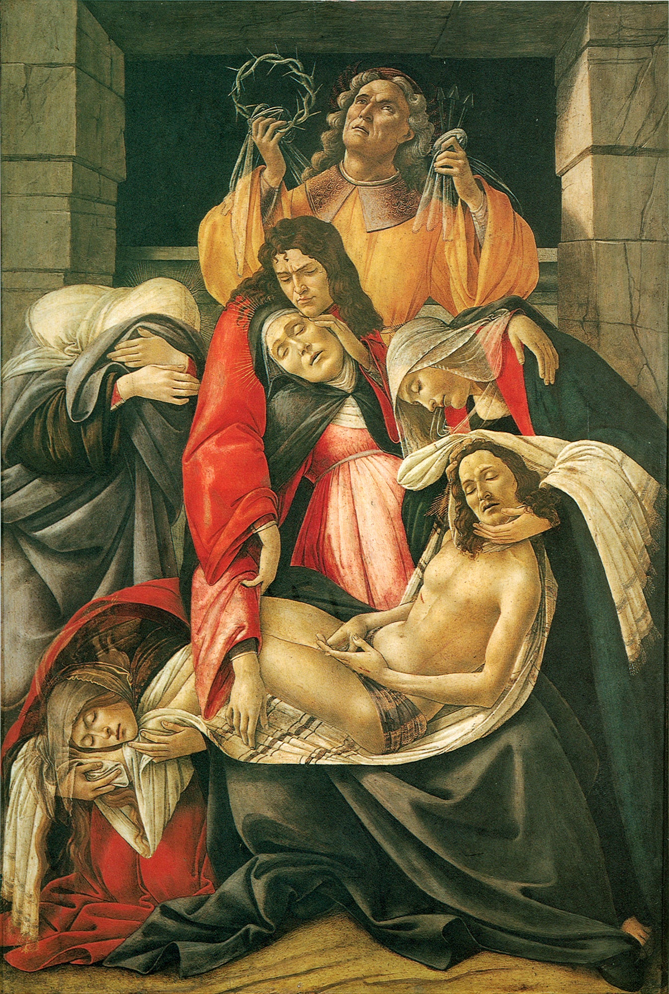 Klagen over den døde Kristus - Sandro Botticelli