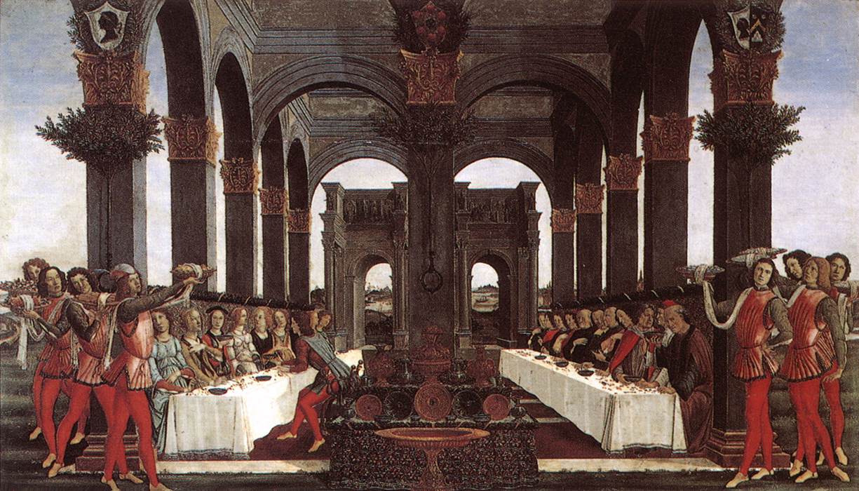 Historien om Nastagio degli Onesti, fjerde episode - Sandro Botticelli